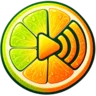 Logo da Lima CS, uma fatia de laranja lima com botão de play